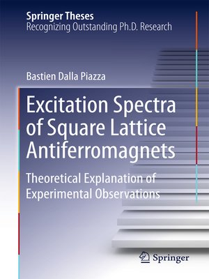 cover image of Excitation Spectra of Square Lattice Antiferromagnets